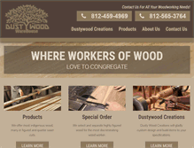 Tablet Screenshot of dustywoodwarehouse.com